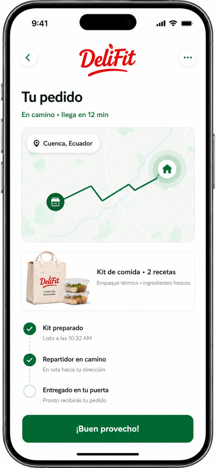 Paso 4: recibe tu pedido de comida saludable a domicilio